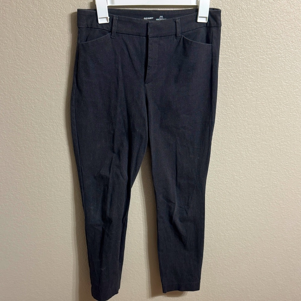 Old Navy Charcoal High Rise Work Pants